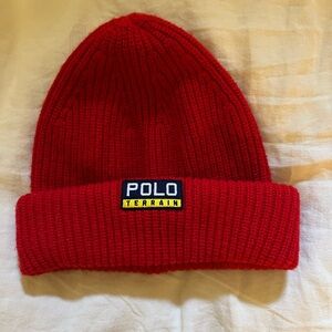 Polo by Ralph Lauren Red Knit Hat